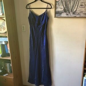Jessica McClintock | Gunne Sax Midnight Purple/Blue Maxi Gown Size 13